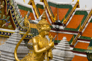 Bangkok  Thailand  Detailaufnahme auf dem Gelaende des Koenigspalastes