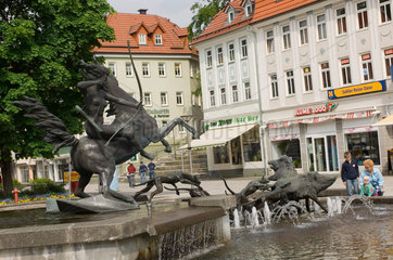 Suhl  Deutschland  Dianabrunnen in der Altstadt