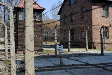 Auschwitz  Polen  Baracken des Konzentrationslager Auschwitz-Birkenau