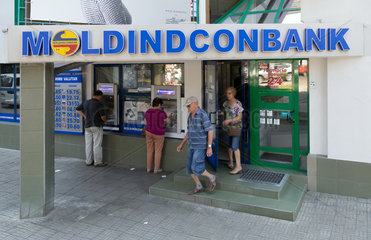 Chisinau  Moldau  eine Filiale der Moldindconbank