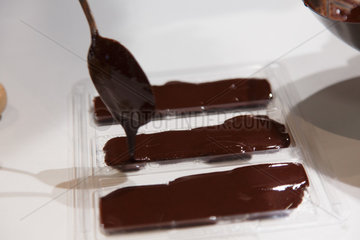 Berlin  Deutschland  glutenfreie Schokolade auf der Internationalen Gruenen Woche