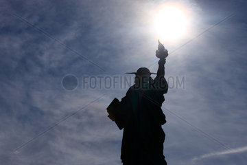 New York City  USA  die Statue of Liberty auf Liberty Island
