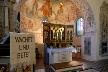 Ruehstaedt  Deutschland  Innenansicht der evangelischen Dorfkirche