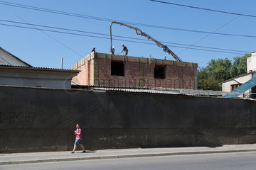 Chisinau  Moldau  Baustelle eines Einfamilienhauses