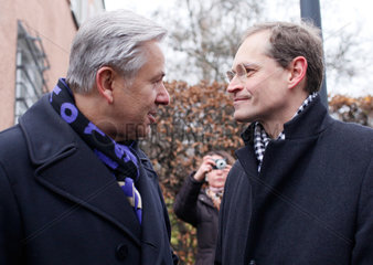 Berlin  Deutschland  Klaus Wowereit und Michael Mueller (beide SPD)