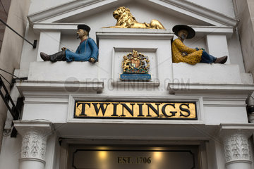 London  Grossbritannien  Eingang zum Twinings Stammgeschaeft