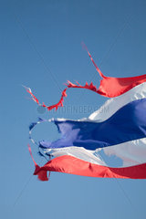 Khao Lak  Thailand  die thailaendische Nationalflagge