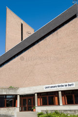 Hilkerode  Deutschland  Aufschrift auf einer Kirche