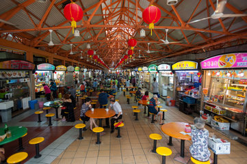 Singapur  Republik Singapur  Food-Court in Chinatown