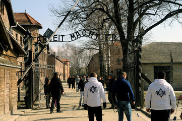 Auschwitz  Polen  Tor zum Konzentrationslager Auschwitz