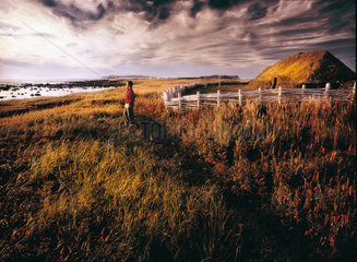 L' Anse aux Meadows  Kanada  Landschaft an der Kueste
