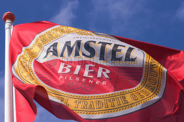 Oudeschild  Niederlande  Amstel-Fahne