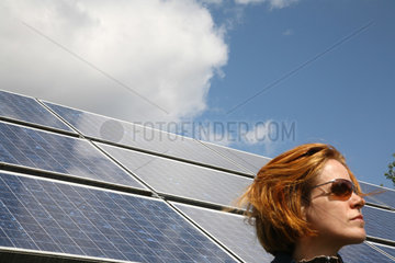 Berlin  Deutschland  Solarzellen in Adlershof