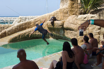 Puerto Plata  Dominikanische Republik  Seeloewen-Show im Ocean World