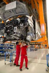 Wreschen  Polen  Bau des neuen Crafter im VW-Nutzfahrzeuge Werk