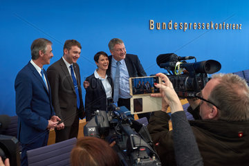 Berlin  Deutschland  Bundespressekonferenz der AfD