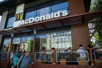 Odessa  Ukraine  McDonalds-Filiale in der Innenstadt