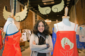 Istanbul  Tuerkei  Bahar Korcan  eine international bekannte Modedesignerin