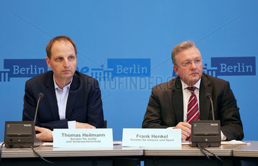Berlin  Deutschland  Thomas Heilmann  CDU  Berliner Justizsenator  und Frank Henkel  CDU  Berliner Innensenator