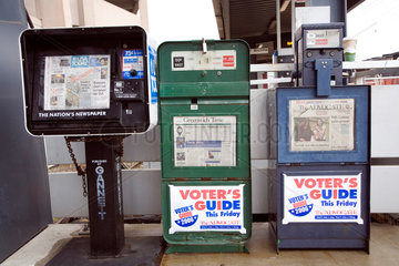 Wilton  USA  Zeitungsautomaten