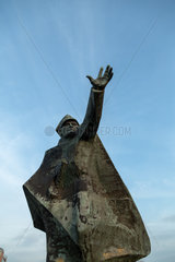 Warschau  Polen  Lenindenkmal im Stadtteil Praga