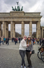 Selfie am Brandenburger Tor