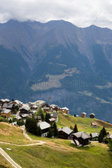 Riederalp  Schweiz  Blick ins Tal