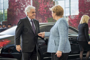 Piñera + Merkel