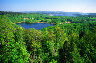 Flen  Schweden  Landschaft mit Seen