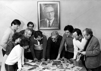 Berlin  DDR  Redaktionssitzung in einem Zeitungsverlag