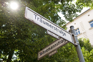 Berlin  Deutschland  die neue Traeumer- und Schneemannstrasse in Prenzlauer Berg