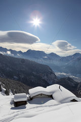 Belalp  Schweiz  Blick auf das Rhonetal