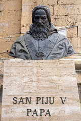 Valletta  Republik Malta  Papstbueste von Pius V