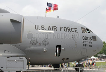 Schoenefeld  Deutschland  Detailansicht einer Boeing C-17 Globemaster III der US-Luftwaffe