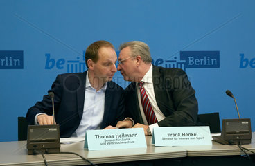 Berlin  Deutschland  Thomas Heilmann  CDU  Berliner Justizsenator  und Frank Henkel  CDU  Berliner Innensenator