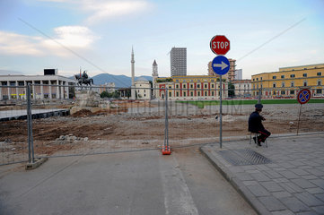 Tirana  Albanien  der Skanderbeg-Platz in Tirana