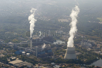 Luftaufnahme des Heizkraftwerks Reuter West