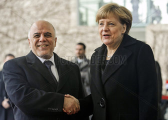 Al-Abadi + Merkel
