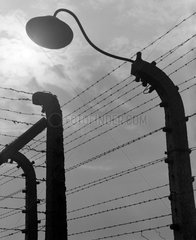 Auschwitz  Polen  Zaun des Konzentrationslager Auschwitz-Birkenau