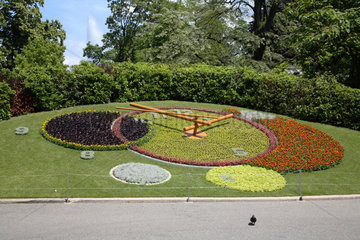 Schweiz  Genf  Blumenuhr