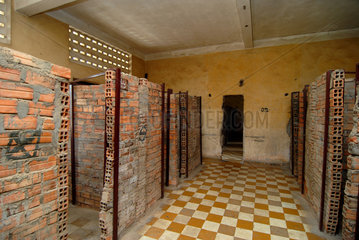 Phnom Penh  Kambodscha  kambodschanisch  Zellen im Tuol Sleng Museum
