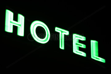 Berlin  Deutschland  Schriftzug Hotel