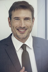 Businessman smiling  portrait