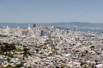 Aerial view of San Francisco  California  USA