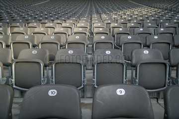 Berlin  Sitzreihen im Olympia-Stadion