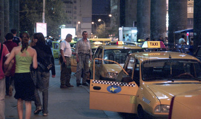 Taxistand am -Gara de Nord- (Nordbahnhof) in Bukarest