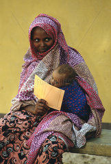 Somalische Frau mit Kind.