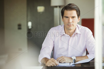 Businessman in office  portrait