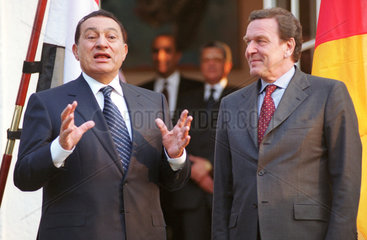 Mohamed Hosni Mubarak + Gerhard Schroeder