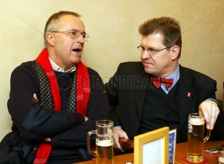 Hans Eichel und Ralf Stegner  SPD  auf Kneipentour